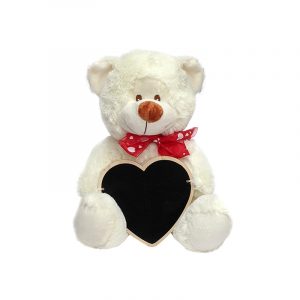 -Oso corazón con pizarra-